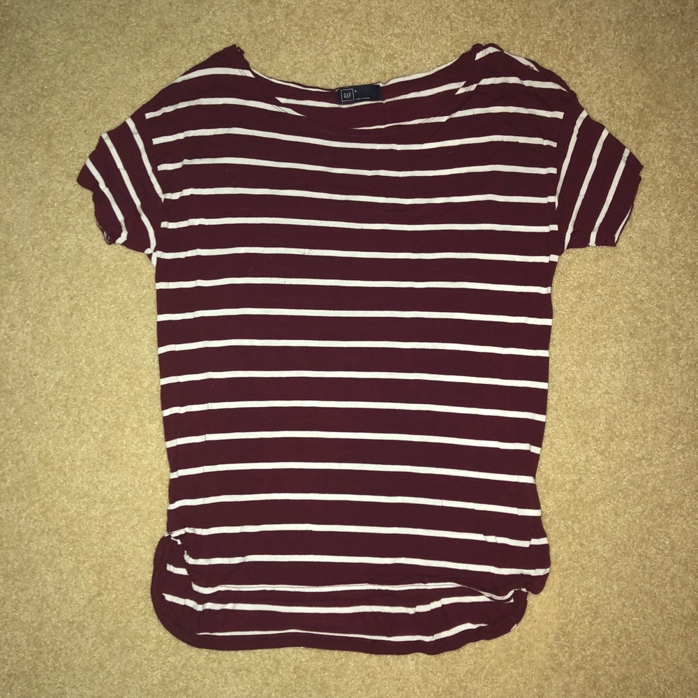 Red and white striped T-shirt